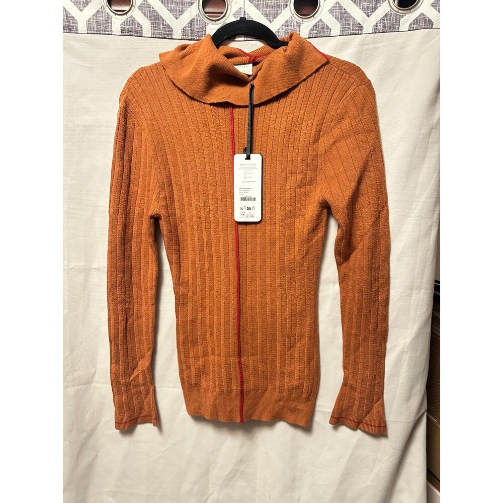 NWT Varley Walt Roll Neck Knit Top In Rope Size Medium